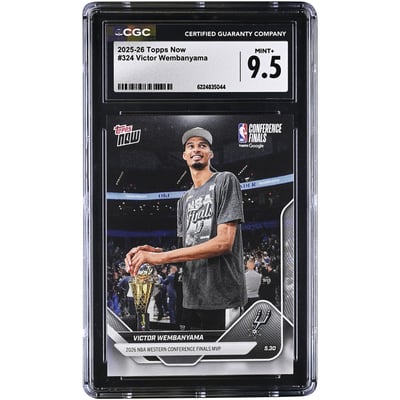 Victor Wembanyama San Antonio Spurs 2025-26 Topps Now 2026 NBA Western Conference Final MVP #324 CGC Authenticated MINT+ 9.5 Card