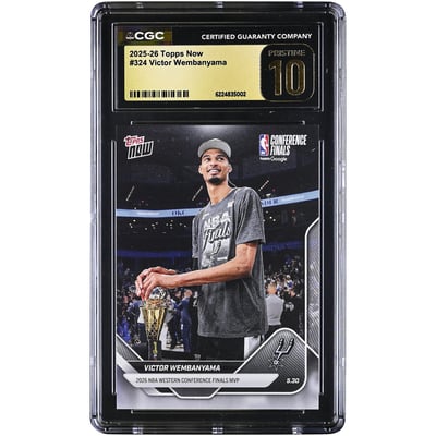Victor Wembanyama San Antonio Spurs 2025-26 Topps Now 2026 NBA Western Conference Final MVP #324 CGC Authenticated PRISTINE 10 Card