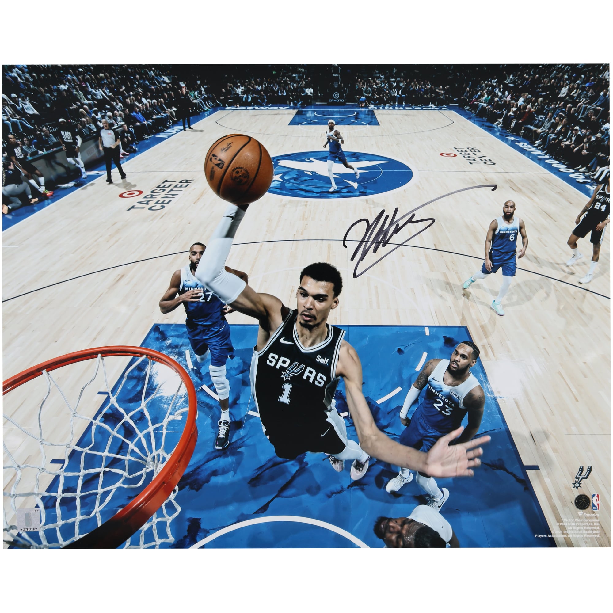 Victor Wembanyama San Antonio Spurs Autographed Fanatics Authentic 