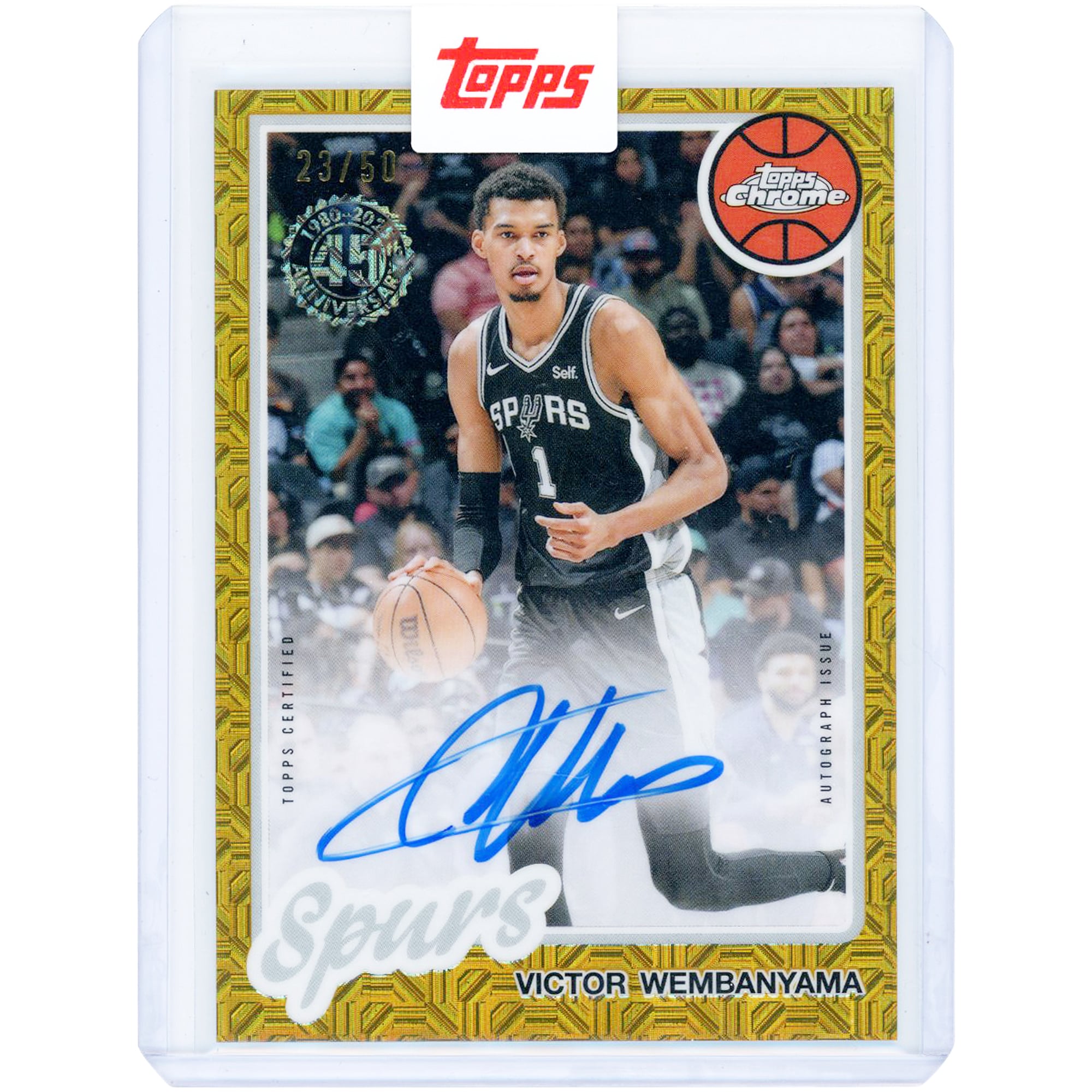 Victor Wembanyama San Antonio Spurs Autographed 2025-26 Topps 