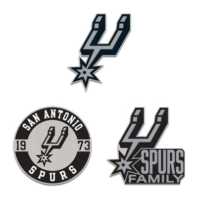 San Antonio Spurs WinCraft Three-Piece Collector Pin Set