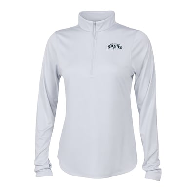 San Antonio Spurs Columbia Women's Fairway Breeze Quarter-Zip Pullover - White