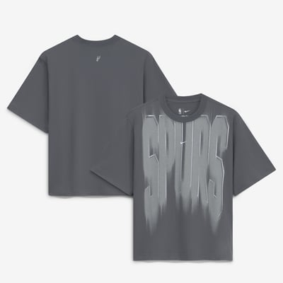  San Antonio Spurs Nike Women's 2026/27 Standard Issue Game Theater Team Anthem T-Shirt - Gray