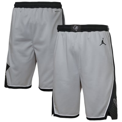  San Antonio Spurs Jordan Brand Youth Authentic Statement Edition Swingman Shorts - Silver