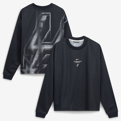  San Antonio Spurs Nike Youth 2026 Standard Issue Pre-Game Performance Long Sleeve T-Shirt - Black