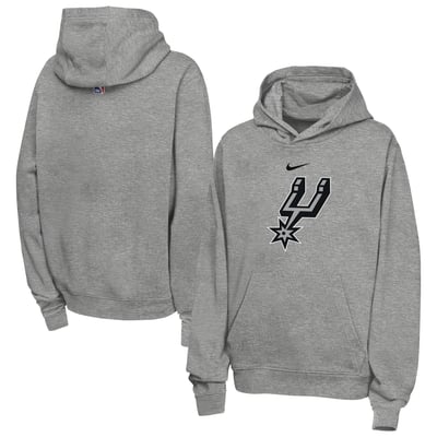 San Antonio Spurs Nike Youth Essential Logo Club Hoodie - Heather Gray