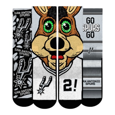  San Antonio Spurs Rock Em Youth Fan Favorites Three-Pack Crew Socks Set - Black