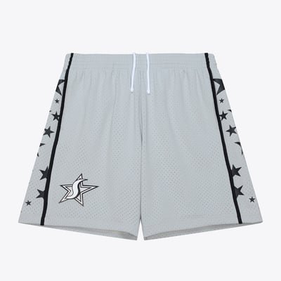 San Antonio Stars Mitchell & Ness 2007 Swingman Shorts - Silver - Court Origins