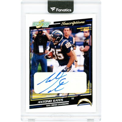 Antonio Gates San Diego Chargers Autographed 2004 Donruss/Playoff Score Inscriptions #265 Card