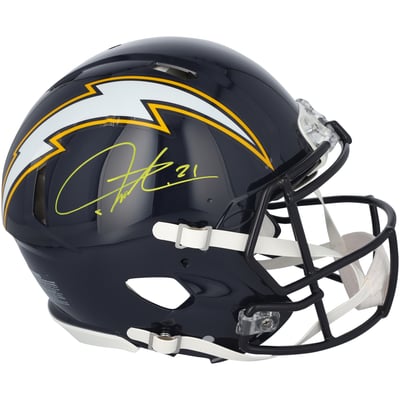 LaDainian Tomlinson San Diego Chargers Autographed Fanatics Authentic Riddell 1988-2006 Throwback Speed Authentic Helmet