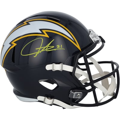 LaDainian Tomlinson San Diego Chargers Autographed Fanatics Authentic Riddell 2025 Alternate Speed Replica Helmet