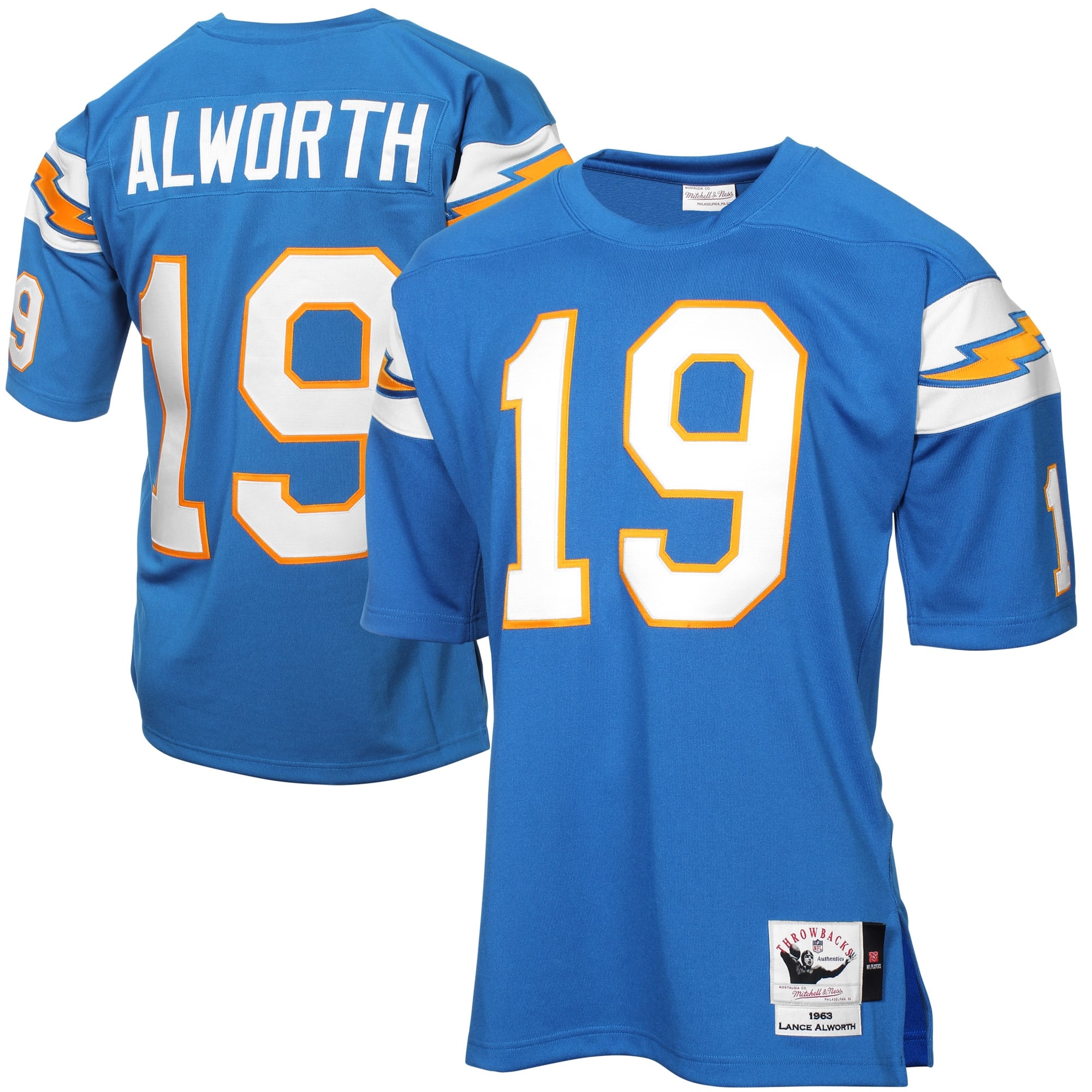 Mens San Diego Chargers Lance Alworth Mitchell & Ness Light Blue