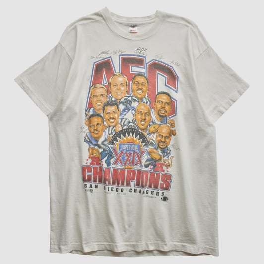 San Diego Chargers Fruit of the Loom 1995 T-shirt - White - XL by Fanatics Real Vintage
