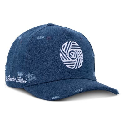 San Diego FC Live Breathe Futbol Unisex Distressed Snapback Hat - Blue