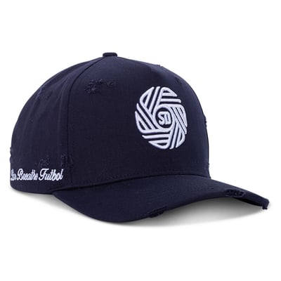 San Diego FC Live Breathe Futbol Unisex Distressed Snapback Hat - Navy