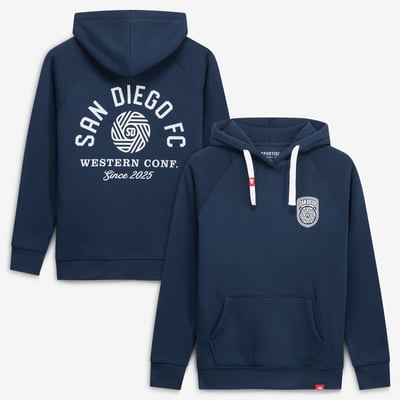  San Diego FC Sportiqe Unisex Olsen Tri-Blend Raglan Hoodie - Navy