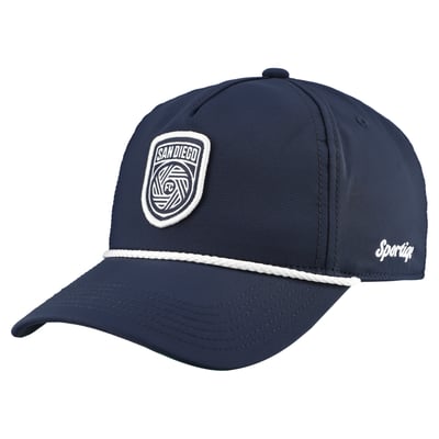 San Diego FC Sportiqe Unisex Yacht Performance Adjustable Hat - Navy