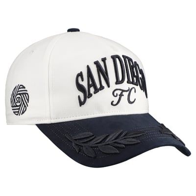 San Diego FC Sportiqe Unisex Admiral Twill Adjustable Hat - White/Black
