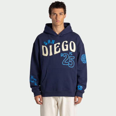San Diego FC The Wild Collective Unisex Washed Fleece Hoodie - Navy