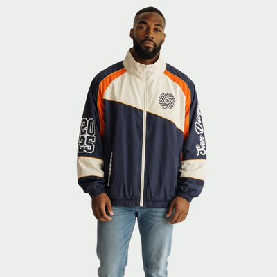 San Diego FC The Wild Collective Unisex Oversized Full-Zip Track Jacket - Navy/Cream