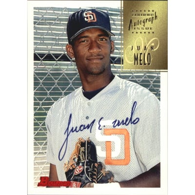 1997 Bowman Certified Black Ink Autographs #CA53 Juan Melo