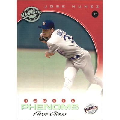 2001 Donruss Class of 2001 First Class #266 Jose Nunez PH