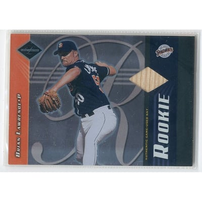 2001 Leaf Limited #344 Brian Lawrence Bat/700 RC