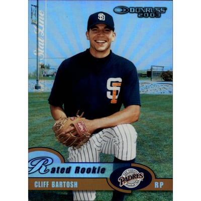 2003 Donruss Stat Line Season #66 Cliff Bartosh RR/25