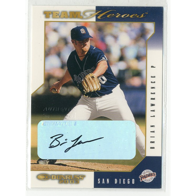 2003 Donruss Team Heroes Autographs #421 Brian Lawrence/250