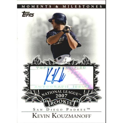 2007 Topps Moments and Milestones Rookie Autographs #KK Kevin Kouzmanoff