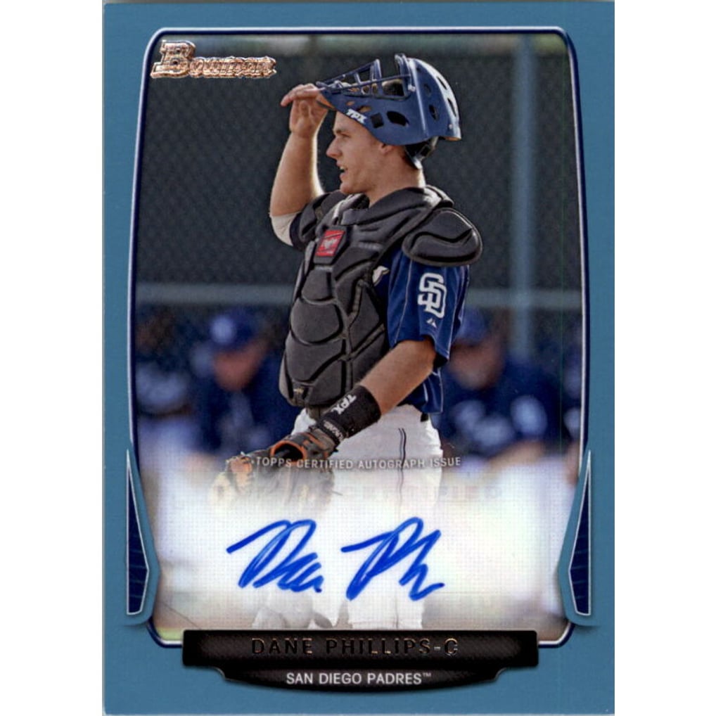 2013 Bowman Prospect Autographs Blue #DP Dane Phillips