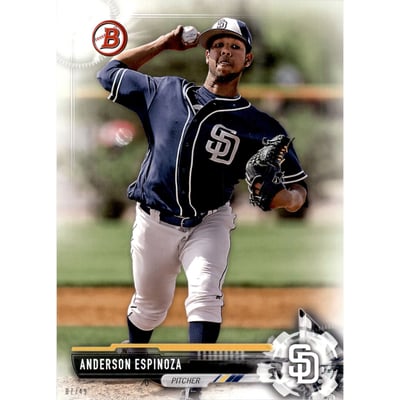 2017 Bowman Draft 5x7 #BD70 Anderson Espinoza