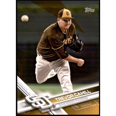 2017 Topps Update 5x7 Gold #US143 Trevor Cahill