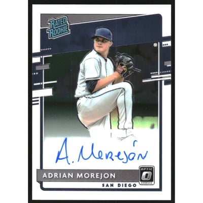 2020 Donruss Optic Rated Rookies Signatures #34 Adrian Morejon