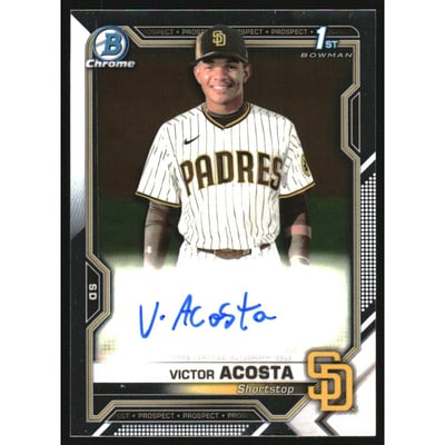 2021 Bowman Chrome Prospect Autographs #CPAVA Victor Acosta