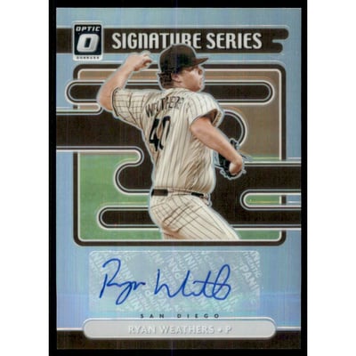 2021 Donruss Optic Signature Series Holo #21 Ryan Weathers
