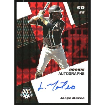 2021 Panini Mosaic Rookie Autographs Mosaic Choice Fusion #33 Jorge Mateo