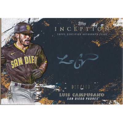 2021 Topps Inception Silver Signings #SSLC Luis Campusano/100