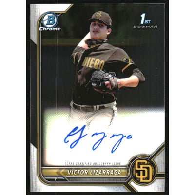 2022 Bowman Chrome Prospect Autographs #CPAVLA Victor Lizarraga