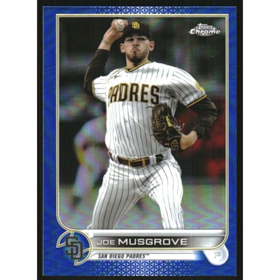 2022 Topps Chrome Blue Refractors #11 Joe Musgrove