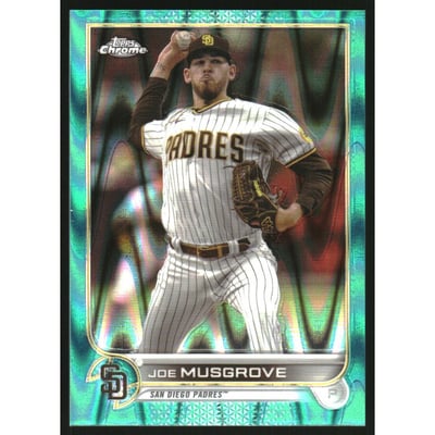 2022 Topps Chrome Sonic Aqua RayWave Refractors #11 Joe Musgrove