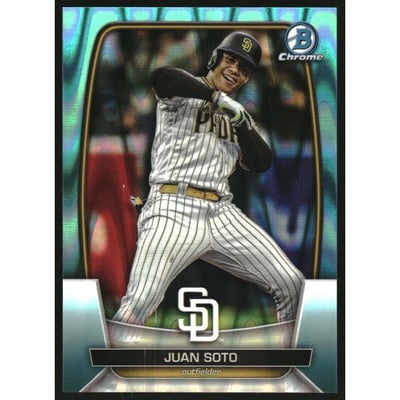 2023 Bowman Chrome Aqua RayWave Refractors #96 Juan Soto