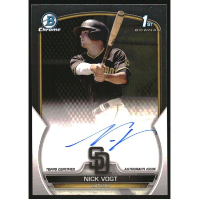 2023 Bowman Chrome Prospect Autographs #CPANV Nick Vogt