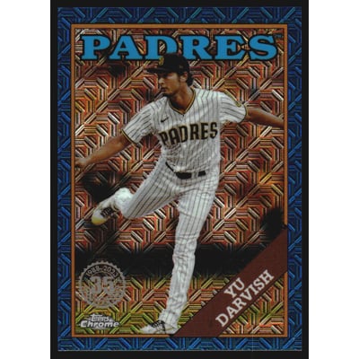 2023 Topps Update '88 Topps Silver Pack Chrome Blue Refractors #T88CU67 Yu Darvish