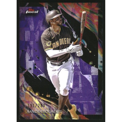 2024 Finest Purple Refractors #140 Xander Bogaerts