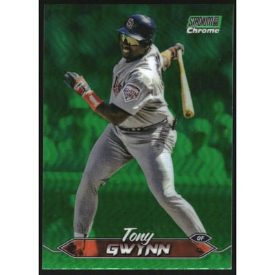 2024 Stadium Club Chrome Green Refractors #235 Tony Gwynn