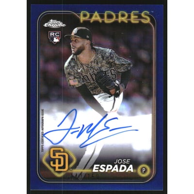 2024 Topps Chrome Rookie Autographs Blue Refractors #RAJE Jose Espada