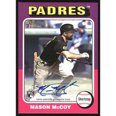 2024 Topps Heritage Real One Autographs #ROAMM Mason McCoy HN