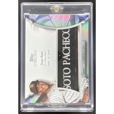 2024 Topps Sterling Bat Nameplates #SBN-JS Juan Soto 1/1