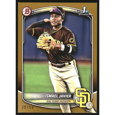 2025 Bowman Prospects Gold #BP52 Ismael Javier